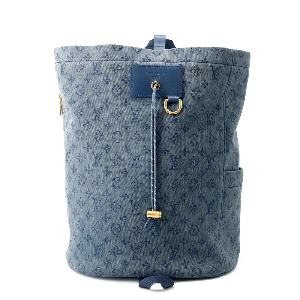 Louis Vuitton Monogram Denim Chalk Backpack Bag
